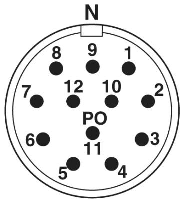Phoenix contact 1597673 RC-12P1NC2Y800 Разъем блочный