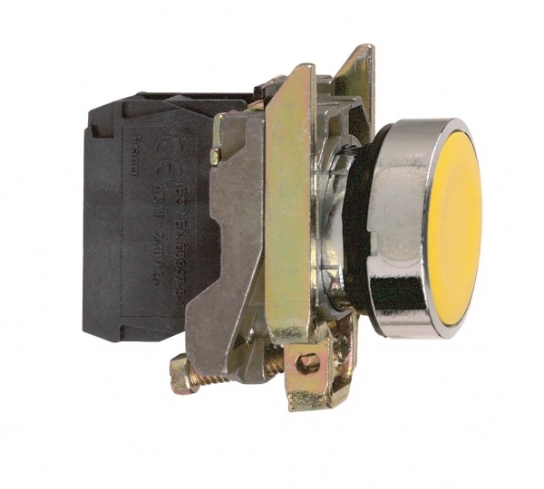 КНОПКА 22ММ ЖЕЛТАЯ С ВОЗВРАТОМ XB4BA51