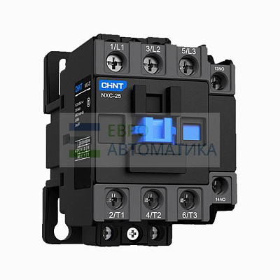 CHINT 836863 Контактор NXC-25 3P 25A AC24B (50Гц) 1НО+1НЗ (R)