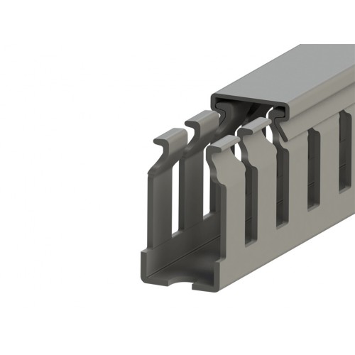 KLEMSAN 551070YP KKC 1530; Перфорированный короб с крышкой; 15x30 (Серый) Склеивающийся канал