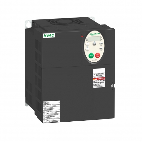 Schneider Electric ATV212HU75N4 ПРЕОБР ЧАСТОТЫ ATV212 7,5КВТ 480В IP21