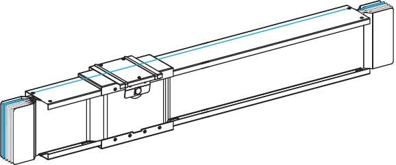 Schneider Electric KTC2000EB540 ПРЯМАЯ СЕКЦИЯ ДЛЯ БОЛТ. ОТВ. БЛОКОВ, 3L+N+PER, Cu, 2000А, L=4000 ММ