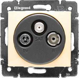 IEK 694373 VALENA DIY Розетка TV-FM-SAT тип звезда сл. к.
