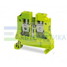 TBLOC 8001099174 Клеммник на DIN-рейку (Винтовой) 6 мм.кв. (желто-зеленый);TBL 6 E (с заземлением)