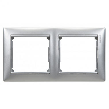 IEK 694247 VALENA DIY Рамка 2-мест. бел. cш