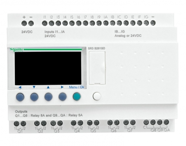 Schneider Electric SR3B261FU ZELIO LOGIC РЕЛЕ МОДУЛЬН 26ВХ/ВЫХ ~240В