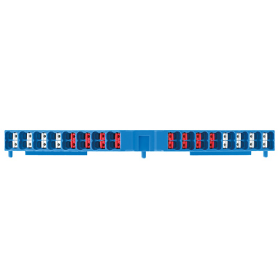 Weidmuller 1267840000 PRV 8 BL 35X7.5 RT/WS Исполнение: P-серия, Распределительные клеммы, Расчетное сечение: 1.5 мм.кв, Количество уровней: 8, Количество соединений: 32, Цвет: синий, Цвет элементов управления: красный-белый, TS 35 x 7.5