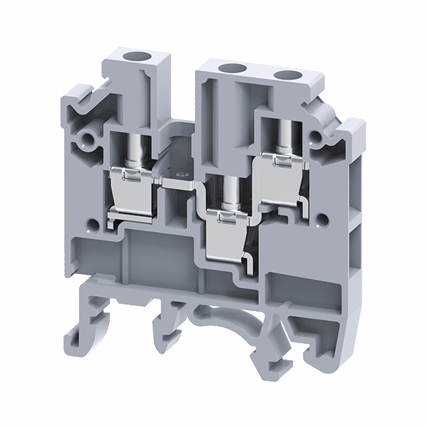 КЭАЗ 289829 Клемма с тремя контактами винтовая OptiClip СMC-2,5-TRIPLET-(0,2-4)-I-серый