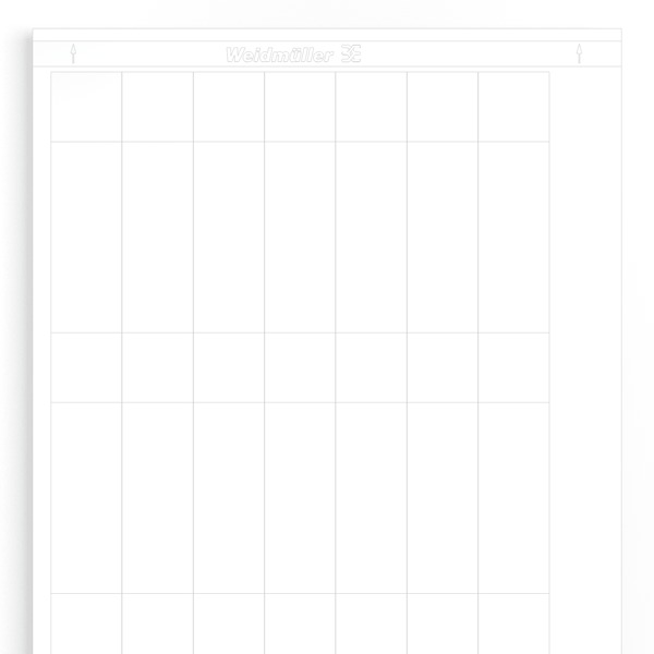 Weidmuller 1768400000 LM WO 25.4/95 WS Исполнение: LaserMark, Маркировка проводов и кабелей, 8 - 22 мм.кв 95 x 25.4 мм.кв белый