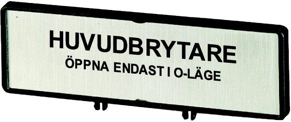 Держатель с табличкой;+ табличка;открывать главный выключатель только в положении 0;на SV;для T0;T3;P1 (ZFS75-T0)