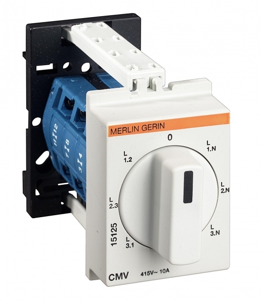 Переключатель, контакты: 2, 20 A, Передняя панель: 2-0-1, 45 °, с фиксацией, Промежуточный монтаж (T0-1-15421/Z)