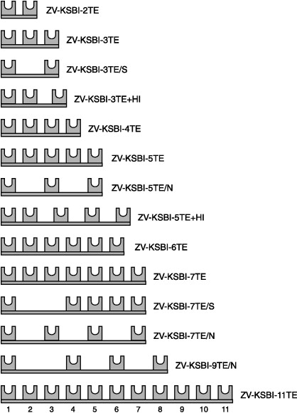 Сборная шина 7П , 16 мм2 (ZV-KSBI-7TE)