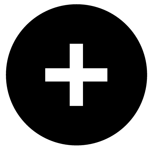 Кнопочный шильдик , выступающий черный + (M22-XDH-S-X4)