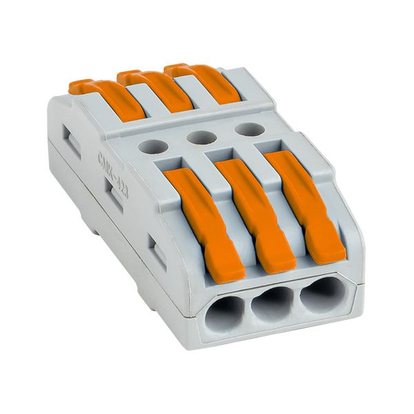 EKF plc-smk-423 Строительно-монтажная клемма СМК 222-423 проходная 3 полюса 0,08-4 мм2 EKF PROxima