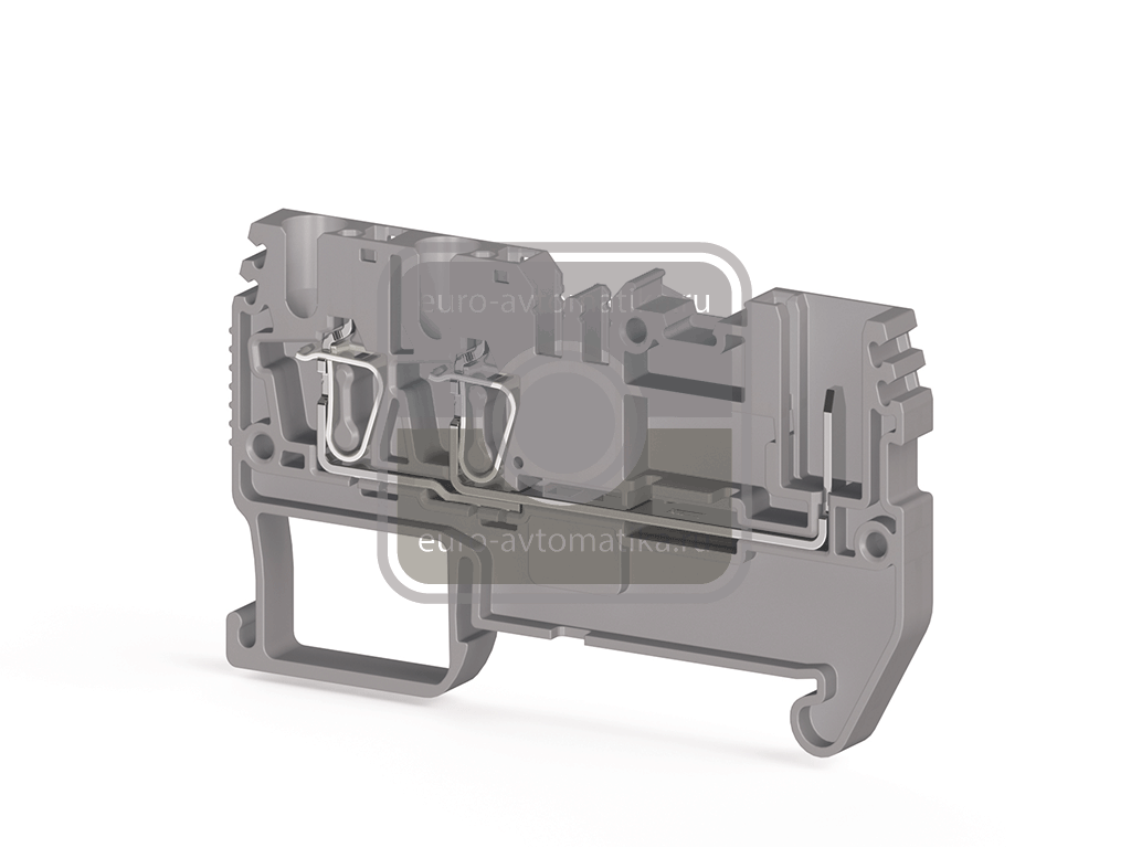 KLEMSAN 310139 Двухполюсовая пружинно-зажимная клемма CTP 2,5E (серый)