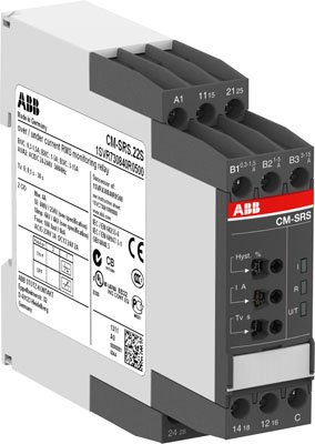 ABB 1SVR730840R0300 Однофазное реле контроля тока CM-SRS.12S (диапазоны измерения 0.3-1.5А, 1-5A, 3-15A) 24-240В AC, 1ПК, винтовые клеммы ABB 1SVR730840R0300 Однофазное реле контроля тока CM-SRS.12S (диапазоны измерения 0.3-1.5А, 1-5A, 3-15A) 24-240В AC, 1ПК, винтовые клеммы