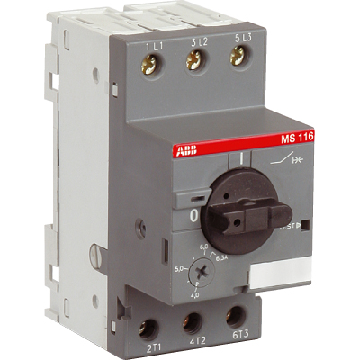 ABB 1SAM250000R1012 Автоматич.выключ. MS116-12.0 25 кА с регулир. тепловой защитой 8A-12А Класс тепл. расцепит. 10