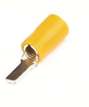 DKC 2C11CP Наконечник с плоским штифтом с изолир.фланцем 2,5-6 кв.мм 3,9х13 мм(НШПИ)