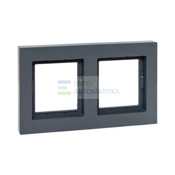 EKF UP1-FPG-02-44 2 - местная рамка, IP44, графит, пластик Эпика EKF