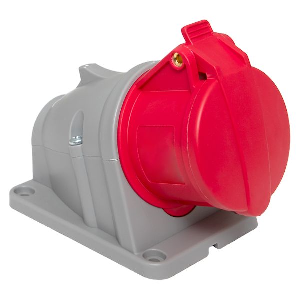 EKF ps-114-16-380-PRO Розетка стационарная наружная 114 3Р+РЕ 16А 380В IP44 EKF PROXIMA