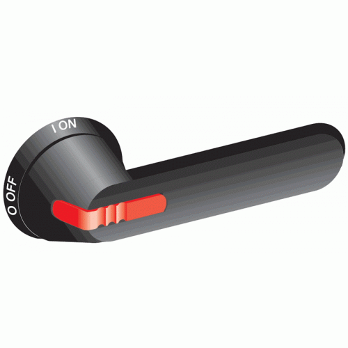 ABB 1SCA109868R1001 Ручка управления OHB45J6E311-RUH (черная) с символами на русском выносная для реверсивных рубильников ОТ16..125F_С