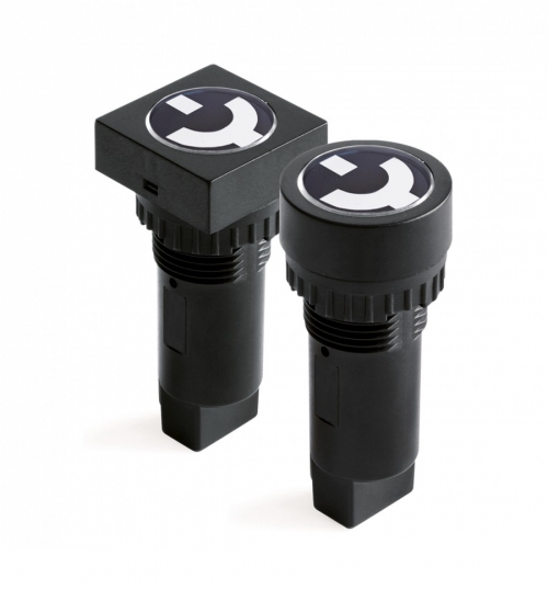 DKC AP4S24DG230 Индикатор положения выключателя, винт. подкл., уст.размер 22/48, квад., зел., 230В,