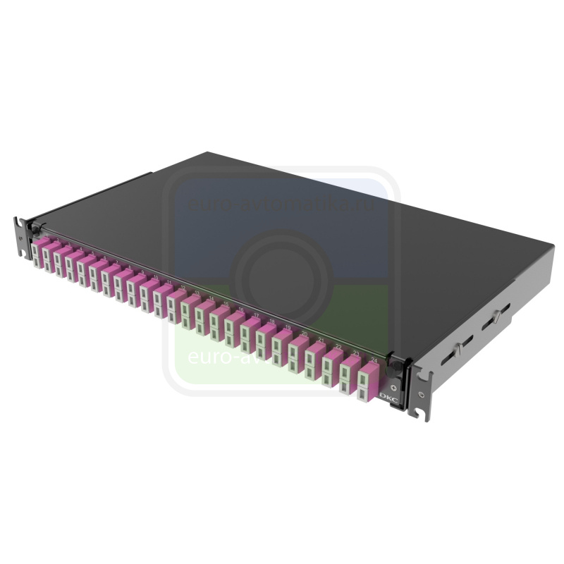 DKC RNFP54DSCU24 Оптическая полка выдвижная 1U с адатерами 24 х duplex SC ОМ4 в комплекте с лицевой панелью, пигтейла DKC RNFP54DSCU24 Оптическая полка выдвижная 1U с адатерами 24 х duplex SC ОМ4 в комплекте с лицевой панелью, пигтейла