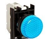 Арматура сигнальная синяя со светодиодом 12-30 В перем. и пост. тока