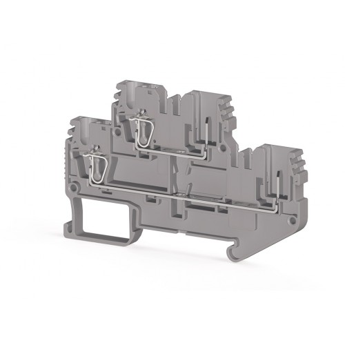 KLEMSAN 310161 Четырехполюсная пружинно-зажимная клемма CTP 2,5-2F (синий)