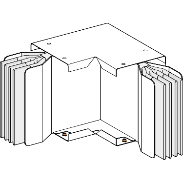 Schneider Electric KTA1250LP3D2 СЕКЦИЯ УГЛОВАЯ ПЛАШМЯ N2, 3L+PE, Al, 1250А