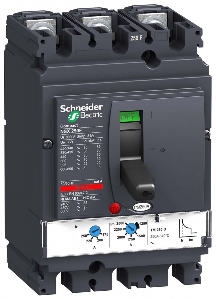 Schneider Electric 3П3Т АВТ. ВЫКЛ. TM125D NSX250B (арт.LV431113)