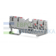 TBLOC 8000298078 - Клеммник на DIN-рейку 4-х выводной (Push-in) 2,5 мм.кв. (серый); PFT 2,5 2X2