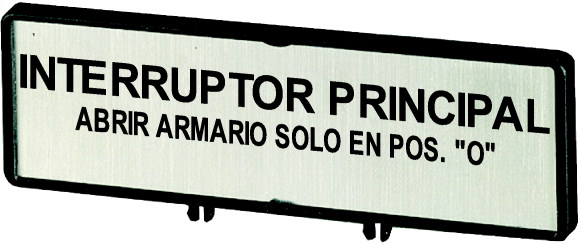 Держатель + шильдик с надписьюв ,для T0, T3 , P1 (ZFS77-T0)