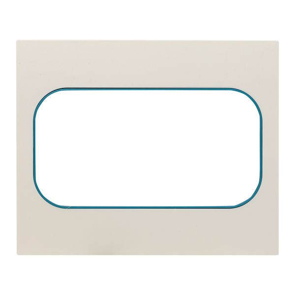 EKF EYM-G-302-30 Стокгольм Рамка для розетки 2-местная белая с линией цвета синий EKF PROxima