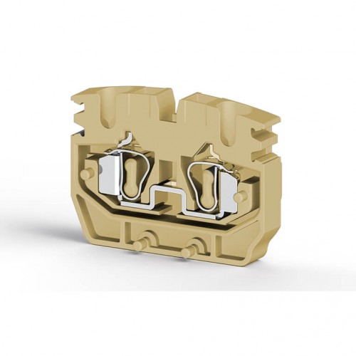 KLEMSAN 306437 Миниклеммник пружинный промежут., 2,5 мм.кв. (оранжевый); MYPK2,5