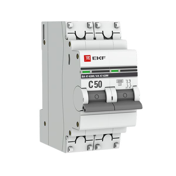 EKF mcb4763m-6-2-50C-pro Автоматический выключатель 2P 50А (C) 6кА ВА 47-63M без теплового расцепителя EKF PROxima EKF mcb4763m-6-2-50C-pro Автоматический выключатель 2P 50А (C) 6кА ВА 47-63M без теплового расцепителя EKF PROxima