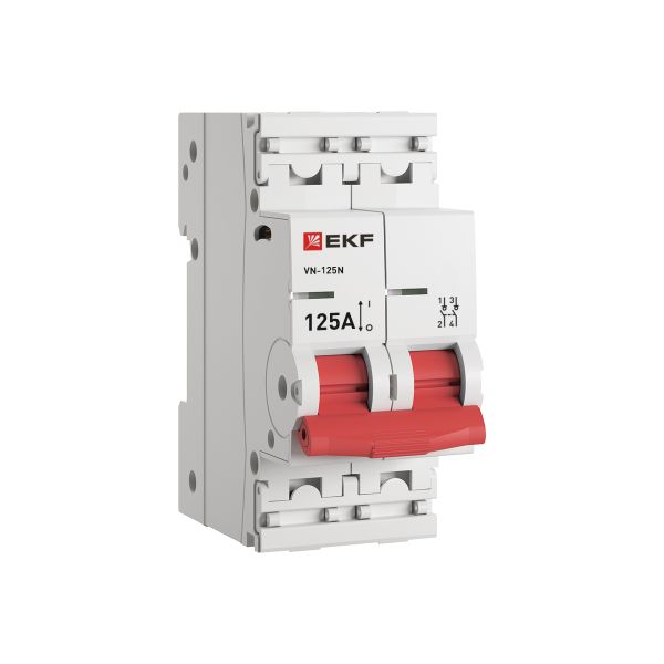 EKF S1252125 Выключатель нагрузки ВН-125N 2Р 125А PROXIMA EKF