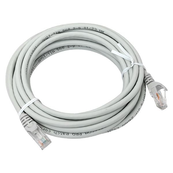 EKF TRP-6UTP-LSH-5M-GY Патч-корд TERACOM PRO Cat.6 неэкранированный UTP оболочка LSZH серый (5,0м)