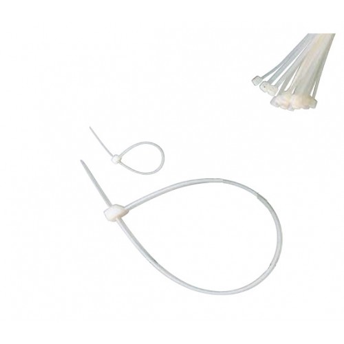 KLEMSAN 537380V0 Кабельная стяжка самозатухающая; YKB V0 7,6x380 BE; Белая