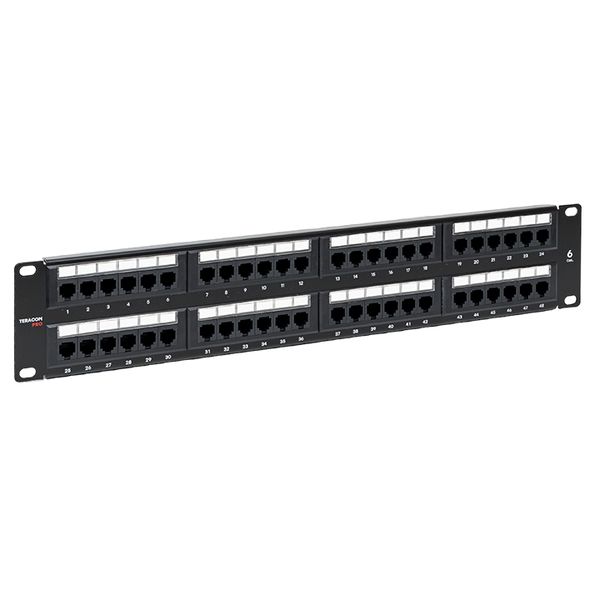 EKF TRP-PPNL-6UTP-2U48 Патч-панель TERACOM PRO 19'' Cat.6 2U неэкранированная UTP 48 портов RJ-45 Dual IDC