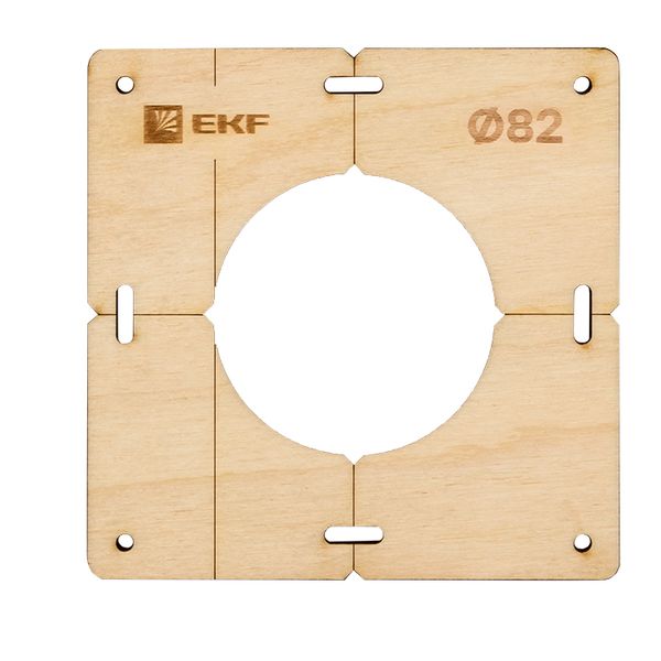 EKF sh-d82-1 Шаблон для подрозетников c 1 отв. диам. 82 мм EKF Expert