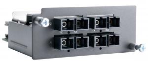 MOXA Модуль PM-7500-4SSC Fast Ethernet module with 4 100BaseFX single-mode ports with SC connectors for PT-75xx series