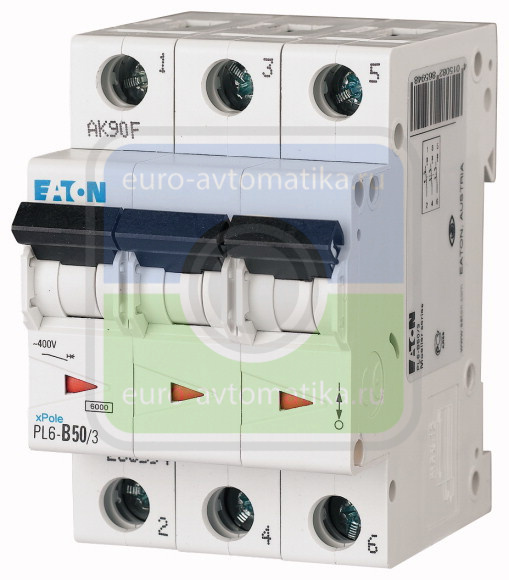PL6-B50/3 Автоматический выключатель MOELLER / EATON (арт.286594)