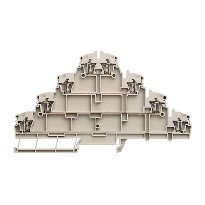 Weidmuller 1208920000 ZVLD 2.5 Исполнение: Многоуровневая клемма, Пружинное соединение, 2.5 мм.кв, 250 V, 24 A, Темно-бежевый