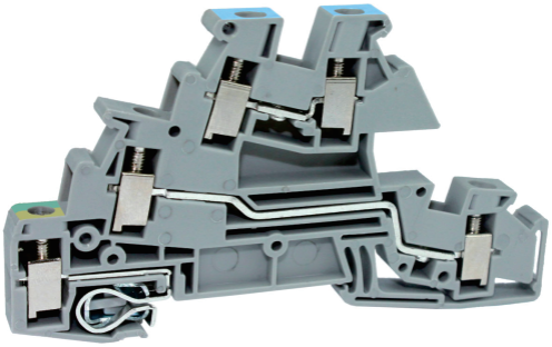 Клемма винтовая трехуровневая UKJ-4JD/L/N 011312