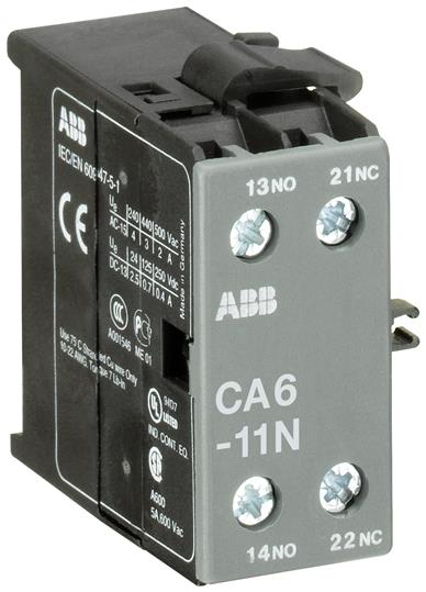ABB GJL1201317R0004 Доп. контакт СА6-11N боковой для миниконтакторов В6, В7