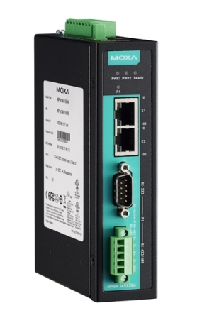 MOXA Сервер NPort IA5150AI-T 1-port RS-232/422/485 advanced, DB9 + TB, dual 10/100BaseT(X) Isolation, t:-40/+75