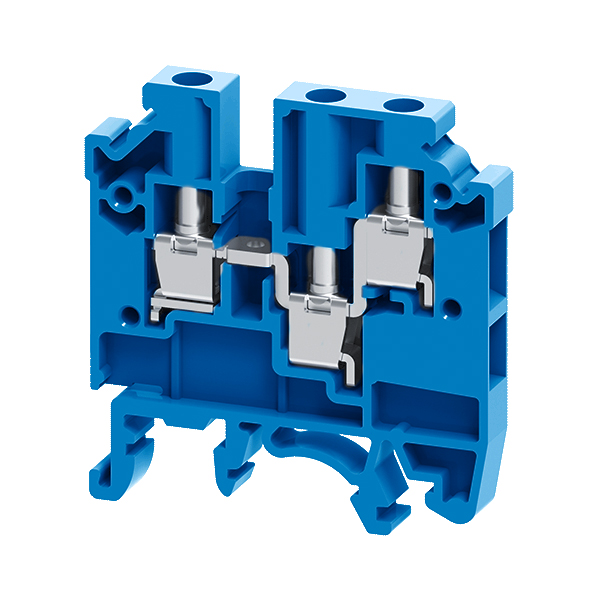 КЭАЗ 289830 Клемма с тремя контактами винтовая CMC-2,5-TRIPLET-(0,2-4)-I-BU-синий