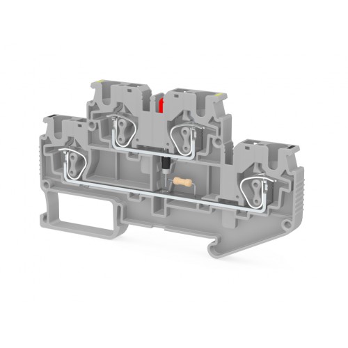 KLEMSAN 311959 Пружинная клемма серии SRD 4-2FLD-24VAC (Серый)