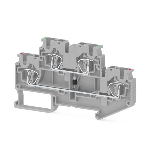 KLEMSAN 311929 Пружинная клемма серии SRD 4-2FD-B (Серый)